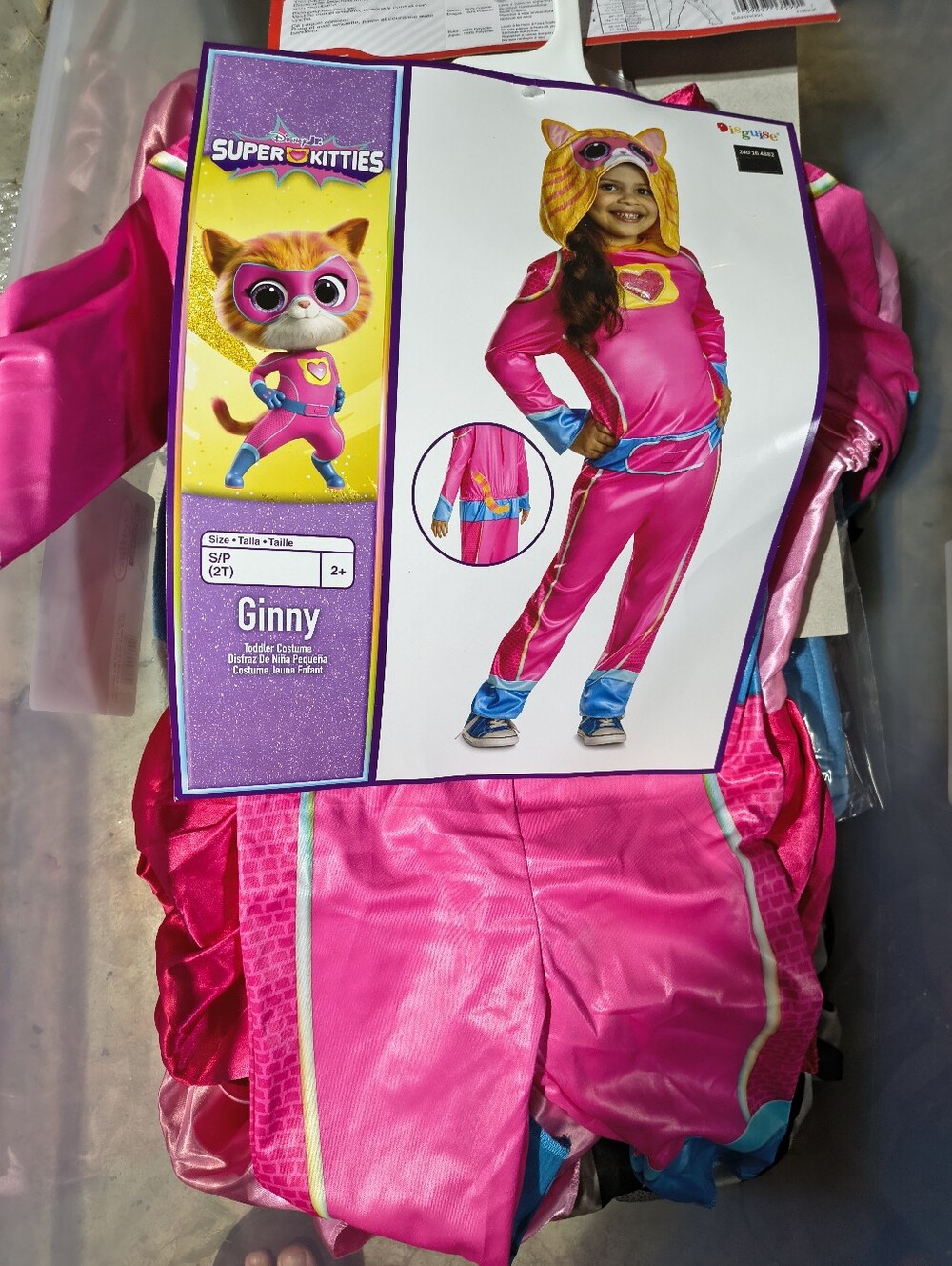 Disney Jr. Super Kitties Ginny Pink Toddler Costume Size 2T
